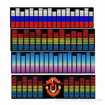 Hot selling/EL car equalizer/sound active EL car stickers